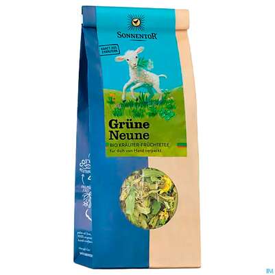 Sie sehen eine Packung Sonnentor Tee/bio Gruene Neune Lose 00585 60g, Produktbild: 03 Sonnentor Tee/bio Gruene Neune Lose 00585 60g, A-Nr.: 5048359 - 03