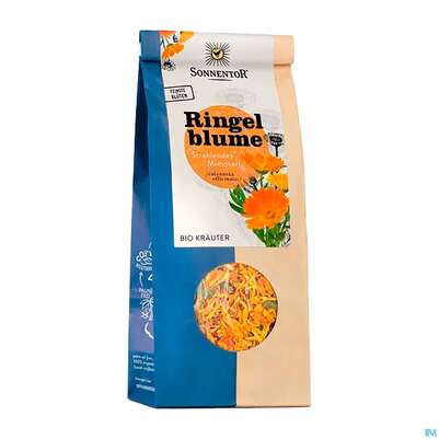 Sie sehen eine Packung Sonnentor Tee/bio Ringelblume 00214 50g, Produktbild: 01 Sonnentor Tee/bio Ringelblume 00214 50g, A-Nr.: 3388134 - 01