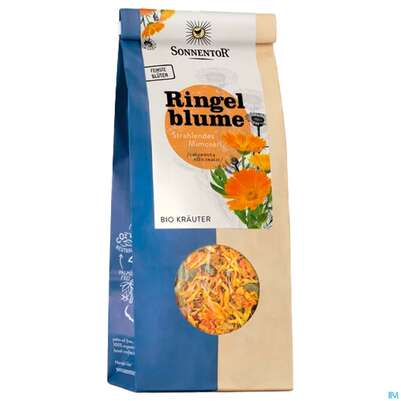 Sie sehen eine Packung Sonnentor Tee/bio Ringelblume 00214 50g, Produktbild: 02 Sonnentor Tee/bio Ringelblume 00214 50g, A-Nr.: 3388134 - 02