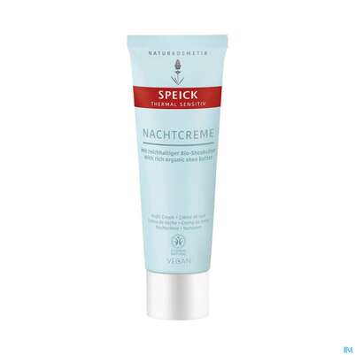Sie sehen eine Packung Speick Thermal/sensitive Nachtcreme Nr 61166 50ml, Produktbild: 01 Speick Thermal/sensitive Nachtcreme Nr 61166 50ml, A-Nr.: 4098438 - 01