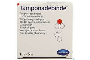 Tamponadebinden -hartmann 24faed Steril 5mx 1cm 1st, A-Nr.: 1734649 - 01