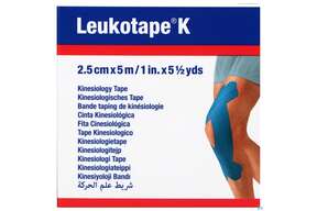 Tape Kinesiologisch Leukotape K 5mx 2,5cm Blau 1st, A-Nr.: 3151917 - 01