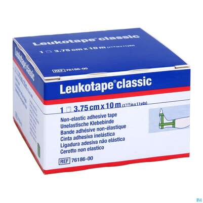 Sie sehen eine Packung Tape Leukotape Classic 10mx 3,75cm Gruen 1st, Produktbild: 03 Tape Leukotape Classic 10mx 3,75cm Gruen 1st, A-Nr.: 3442017 - 03