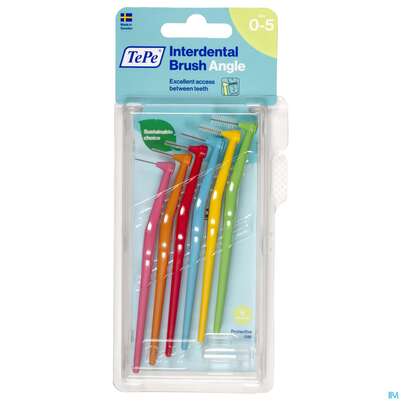 Sie sehen eine Packung Tepe Interdentalbuersten Angle Gemischt 6st, Produktbild: 01 Tepe Interdentalbuersten Angle Gemischt 6st, A-Nr.: 3793337 - 01