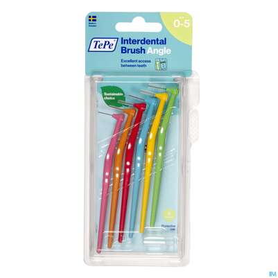 Sie sehen eine Packung Tepe Interdentalbuersten Angle Gemischt 6st, Produktbild: 02 Tepe Interdentalbuersten Angle Gemischt 6st, A-Nr.: 3793337 - 02
