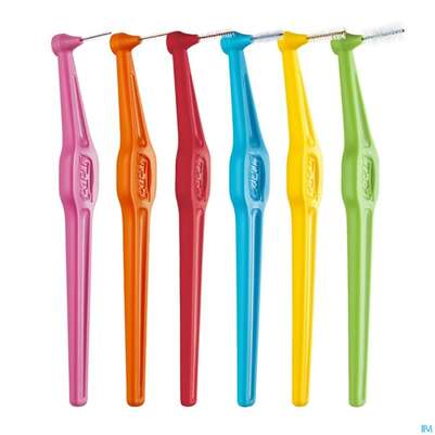 Sie sehen eine Packung Tepe Interdentalbuersten Angle Gemischt 6st, Produktbild: 03 Tepe Interdentalbuersten Angle Gemischt 6st, A-Nr.: 3793337 - 03