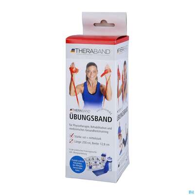 Theraband 2,5m +anleitung +zippbox Rot -mittel 1st, A-Nr.: 3157185 - 03