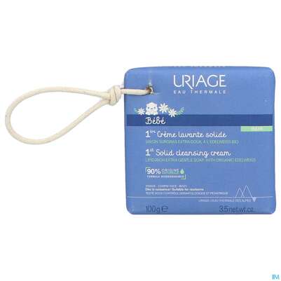 Sie sehen eine Packung Uriage Baby Feste Duschcreme 100g, Produktbild: 02 Uriage Baby Feste Duschcreme 100g, A-Nr.: 5617739 - 02