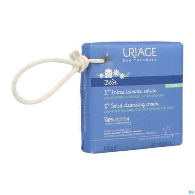 Sie sehen eine Packung Uriage Baby Feste Duschcreme 100g, Produktbild: 04 Uriage Baby Feste Duschcreme 100g, A-Nr.: 5617739 - 04