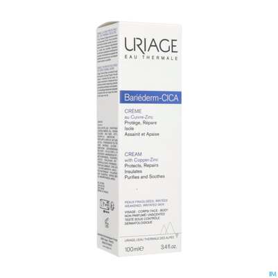 Sie sehen eine Packung Uriage Bariederm-cica Creme +kupfer-zink 100ml, Produktbild: 02 Uriage Bariederm-cica Creme +kupfer-zink 100ml, A-Nr.: 5617774 - 02
