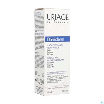 Sie sehen eine Packung Uriage Bariederm-cica Isolierende/creme +reparaturwirkung 75ml, Produktbild: 02 Uriage Bariederm-cica Isolierende/creme +reparaturwirkung 75ml, A-Nr.: 5617863 - 02