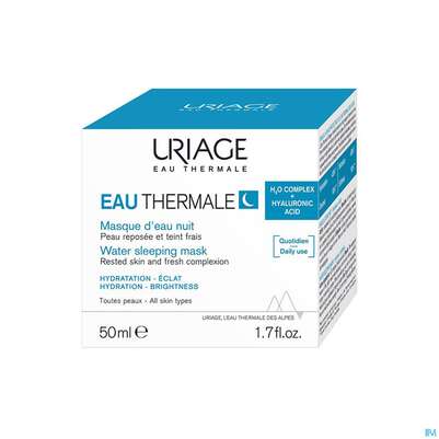 Sie sehen eine Packung Uriage Hydro-aktiv Maske Nacht 50ml, Produktbild: 01 Uriage Hydro-aktiv Maske Nacht 50ml, A-Nr.: 5618414 - 01