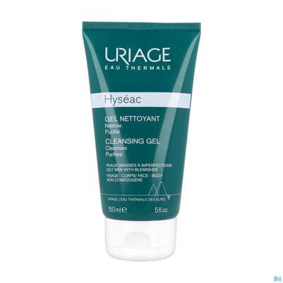 Sie sehen eine Packung Uriage Hyseac Reinigendes Gel Seifenfrei 150ml, Produktbild: 04 Uriage Hyseac Reinigendes Gel Seifenfrei 150ml, A-Nr.: 5618584 - 04