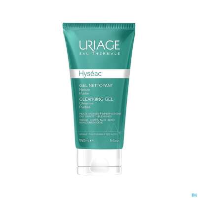 Sie sehen eine Packung Uriage Hyseac Reinigendes Gel Seifenfrei 150ml, Produktbild: 05 Uriage Hyseac Reinigendes Gel Seifenfrei 150ml, A-Nr.: 5618584 - 05