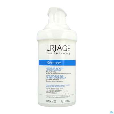 Sie sehen eine Packung Uriage Xemose Reizungslindernde Lipidaufbau-creme 400ml, Produktbild: 06 Uriage Xemose Reizungslindernde Lipidaufbau-creme 400ml, A-Nr.: 5618845 - 06