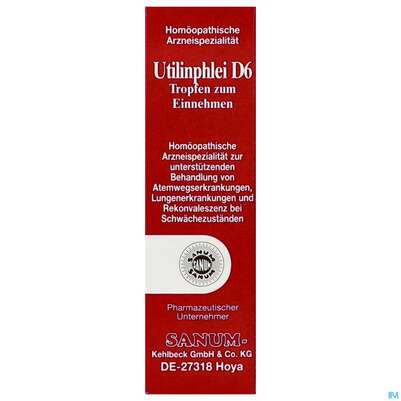 Sie sehen eine Packung Utilinphlei (utilin S) Tropfen D6 5ml, Produktbild: 01 Utilinphlei (utilin S) Tropfen D6 5ml, A-Nr.: 2403647 - 01