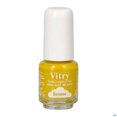 Sie sehen eine Packung Vitry Wasser-nagellack Banana 4ml, Produktbild: 01 Vitry Wasser-nagellack Banana 4ml, A-Nr.: 5820624 - 01