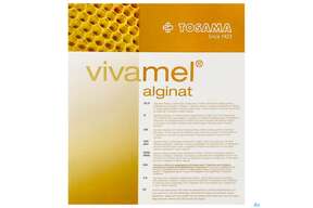 Vivamel Alginat Steril Kompresse M.honig 5x 5cm To19701 10st, A-Nr.: 4023038 - 01