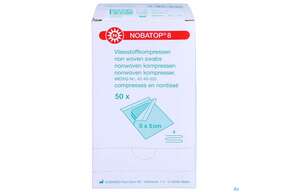 Vlieskompressen Nobatop Steril 4fach 5x 5cm 50x2 100st, A-Nr.: 5381225 - 01