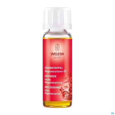 Sie sehen eine Packung Weleda Granatapfel Regenerationsoel 10ml, Produktbild: 01 Weleda Granatapfel Regenerationsoel 10ml, A-Nr.: 3755880 - 01