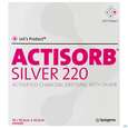 Sie sehen eine Packung Wundauflagen Actisorb/silver 220 -chemomedica Mas105 10,5x 10,5cm 10st, Produktbild: 01 Wundauflagen Actisorb/silver 220 -chemomedica Mas105 10,5x 10,5cm 10st, A-Nr.: 2380610 - 01