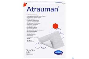 Wundauflagen Atrauman Salbenvlies Wirkstofffr Steril 5x 5cm 50st, A-Nr.: 1708876 - 01