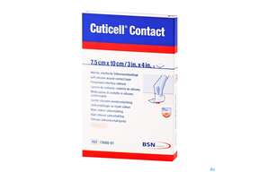 Wundauflagen Cuticell/contact Distanzgitter Silikon 7,5x10cm 72680 5st, A-Nr.: 4254074 - 01