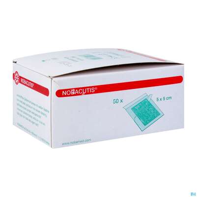 Wundauflagen Nobacutis Salbenkompresse Steril 5x 5cm 50st, A-Nr.: 3337786 - 02