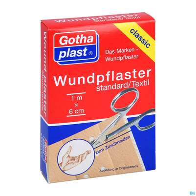 Sie sehen eine Packung Wundpflaster Standard 1mx 6cm 1st, Produktbild: 03 Wundpflaster Standard 1mx 6cm 1st, A-Nr.: 2418442 - 03