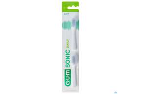 Zahnbuersten Gum/sonic/daily Schall Ersatzahnbuerste Weiss 4110 2st, A-Nr.: 5583294 - 01