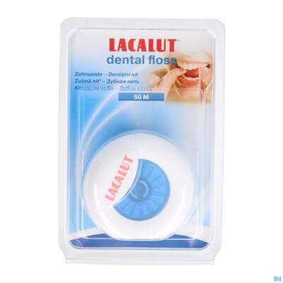 Sie sehen eine Packung Zahnseide Lacalut 50m 50m, Produktbild: 01 Zahnseide Lacalut 50m 50m, A-Nr.: 4309935 - 01
