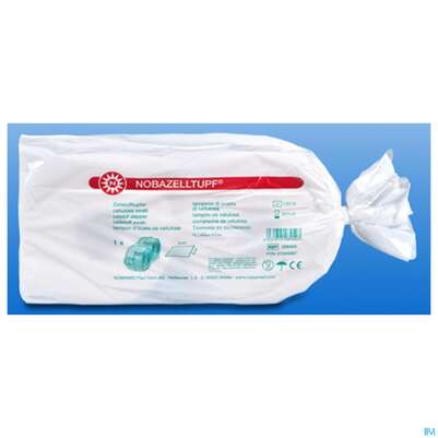 Sie sehen eine Packung Zellstofftupfer Noba 4x 5cm 2x500 1000st, Produktbild: 01 Zellstofftupfer Noba 4x 5cm 2x500 1000st, A-Nr.: 1679287 - 01