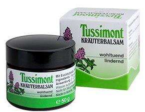 Sie sehen eine Packung Tussimont Kräuterbalsam, Produktbild: 01 Tussimont Kräuterbalsam, A-Nr.: 3833048 - 01