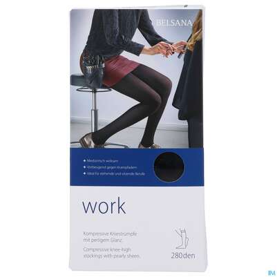 Sie sehen eine Packung Stuetzstruempfe Belsana/work At Strumpfhose Gr S Dunkelgrau 1st, Produktbild: 01 Stuetzstruempfe Belsana/work At Strumpfhose Gr S Dunkelgrau 1st, A-Nr.: 5234056 - 01