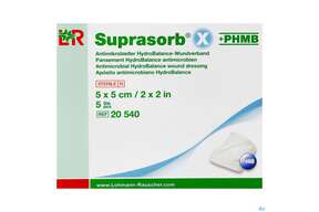 Suprasorb X-phmb Hydrobalance Wundverband Antimikrobiell 5x 5cm 5st, A-Nr.: 3065187 - 01