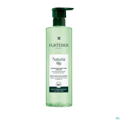 Sie sehen eine Packung Shampoon Furterer/naturia Sanftes Mizellen-shampoo 400ml, Produktbild: 04 Shampoon Furterer/naturia Sanftes Mizellen-shampoo 400ml, A-Nr.: 5669794 - 04