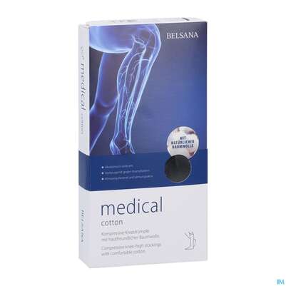 Sie sehen eine Packung Stuetzstruempfe Belsana/medical Cotton Ad Knie Gr L2 39-41 Schwarz 2st, Produktbild: 03 Stuetzstruempfe Belsana/medical Cotton Ad Knie Gr L2 39-41 Schwarz 2st, A-Nr.: 5223874 - 03