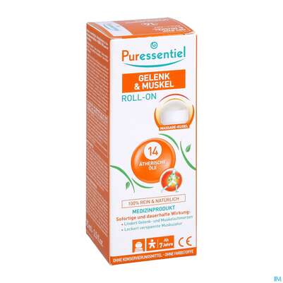 Sie sehen eine Packung Puressentiel Gelenke Roll On +14 Aetherischen Oelen 75ml, Produktbild: 03 Puressentiel Gelenke Roll On +14 Aetherischen Oelen 75ml, A-Nr.: 3831888 - 03