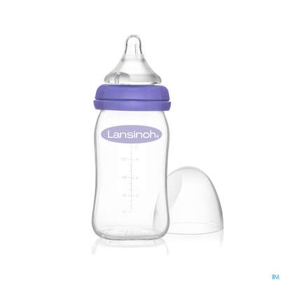 Saugflaschen -lansinoh Weithals Natural Wave 160ml Glas Slow Flow Sauge 1st, A-Nr.: 4737855 - 16