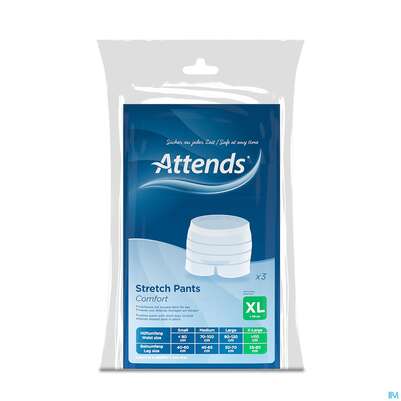 Sie sehen eine Packung Inkontinenz Attends Stretch/pants Comfort Fixierhosen Xl 3st, Produktbild: 01 Inkontinenz Attends Stretch/pants Comfort Fixierhosen Xl 3st, A-Nr.: 4039795 - 01