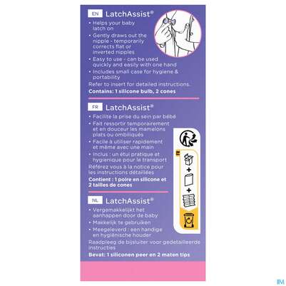 Lansinoh Latch Assist Stillhilfe Bei Hohl- O.schlupf Brustwarzen 1st, A-Nr.: 3304864 - 05