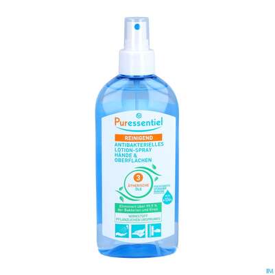 Sie sehen eine Packung Desinfektionsspray Puressentiel Reinigend Antibakterielles Lotion Spray 250ml, Produktbild: 03 Desinfektionsspray Puressentiel Reinigend Antibakterielles Lotion Spray 250ml, A-Nr.: 5608373 - 03