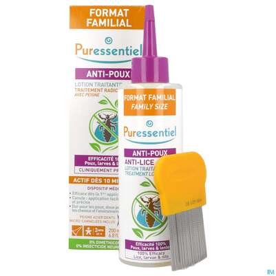 Anti-laeuse Puressentiel Behandlungslotion +kamm 200ml, A-Nr.: 5716683 - 05