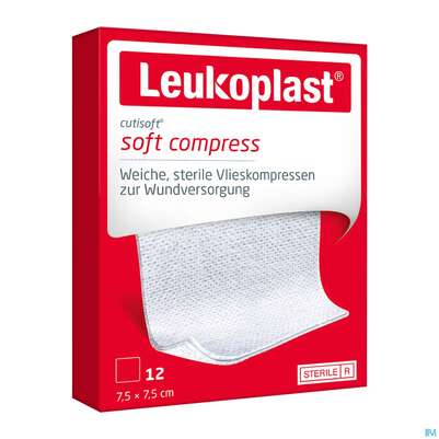 Vlieskompressen Cutisoft/leukoplast Steril 7,5x 7,5cm 79995 12st, A-Nr.: 4736086 - 07