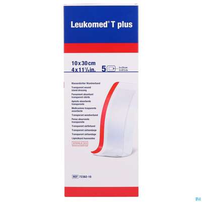 Wundverband Leukomed T Plus Folienverband/+auflage Steril 10x30cm 5st, A-Nr.: 3942381 - 01