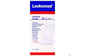 Wundverband Leukomed/steril Verklebungsschutz 10x25cm 5st, A-Nr.: 3896899 - 01
