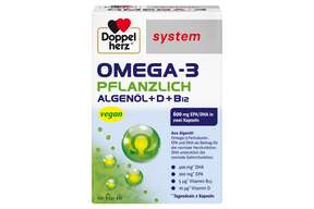 Doppelherz system OMEGA-3 PFLANZLICH Herzfunktion + Immunsystem, A-Nr.: 5677061 - 01