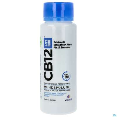Sie sehen eine Packung Mundwasser/spuelung Cb12 250ml, Produktbild: 01 Mundwasser/spuelung Cb12 250ml, A-Nr.: 3896066 - 01