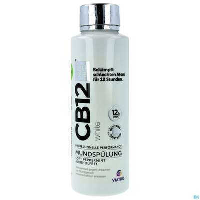 Sie sehen eine Packung Mundwasser/spuelung Cb12 White 500ml, Produktbild: 01 Mundwasser/spuelung Cb12 White 500ml, A-Nr.: 4543708 - 01