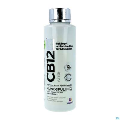 Sie sehen eine Packung Mundwasser/spuelung Cb12 White 500ml, Produktbild: 02 Mundwasser/spuelung Cb12 White 500ml, A-Nr.: 4543708 - 02